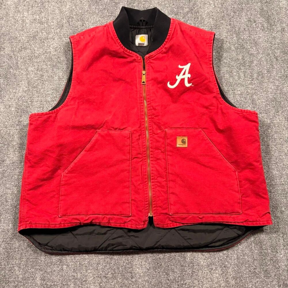 2013 alabama crimson tide Carhartt quilted duck vest